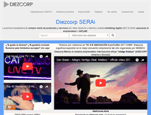 Tablet Screenshot of diezcorp.com